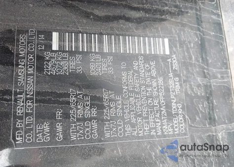 2015 Nissan Rogue S z USA, uszkodzony, nr VIN KNMAT2MV0FP522186